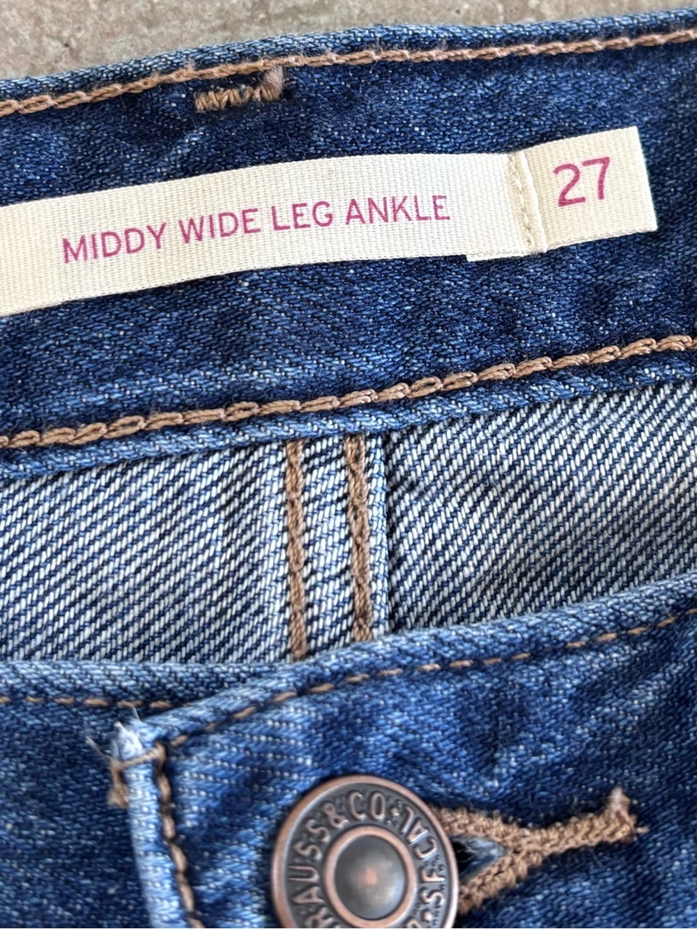 Levi’s High Rise MIDI Wide Leg Jeans ✨ - Picture 4 of 6